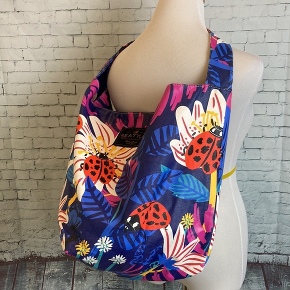 CHALO SEATTLE Eden Collection LADY BUGS boho slouchy purse bag & make-up bag set - Picture 6 of 16